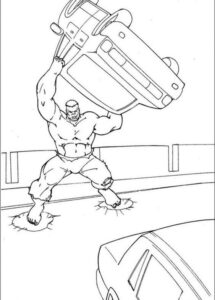 Desenho de Hulk Desenho Colorir Imprimir 017