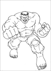 Desenho de Hulk Desenho Colorir Imprimir 018