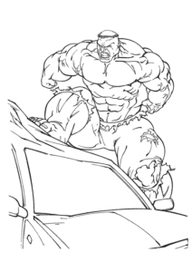 Desenho de Hulk Desenho Colorir Imprimir 022