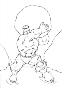 Desenho de Hulk Desenho Colorir Imprimir 023