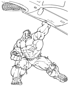 Desenho de Hulk Desenho Colorir Imprimir 027
