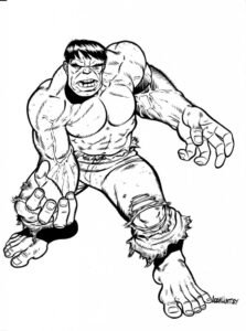 Desenho de Hulk Desenho Colorir Imprimir 031