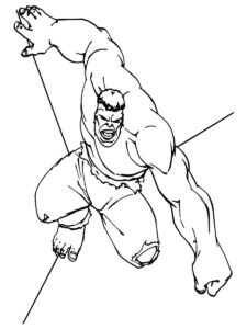 Desenho de Hulk Desenho Colorir Imprimir 034