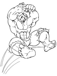 Desenho de Hulk Desenho Colorir Imprimir 035