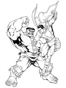 Desenho de Hulk Desenho Colorir Imprimir 036