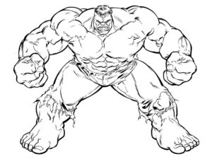 Desenho de Hulk Desenho Colorir Imprimir 037