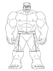 Desenho de Hulk Desenho Colorir Imprimir 041