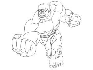 Desenho de Hulk Desenho Colorir Imprimir 042