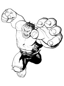Desenho de Hulk Desenho Colorir Imprimir 043