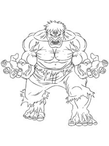 Desenho de Hulk Desenho Colorir Imprimir 044