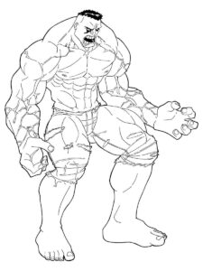 Desenho de Hulk Desenho Colorir Imprimir 045