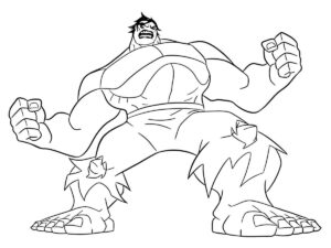 Desenho de Hulk Desenho Colorir Imprimir 046