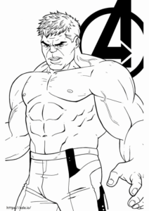 Desenho de Hulk Desenho Colorir Imprimir 052