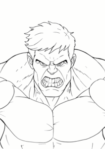 Desenho de Hulk Desenho Colorir Imprimir 054