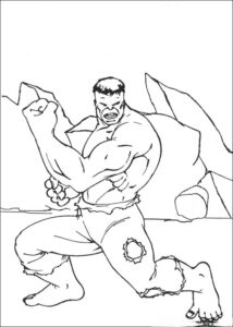 Desenho de Hulk Desenho Colorir Imprimir 060