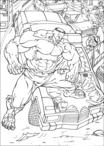 Desenho de Hulk Desenho Colorir Imprimir 064