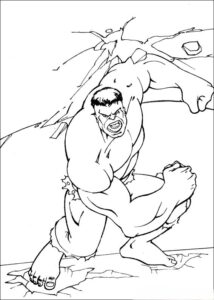 Desenho de Hulk Desenho Colorir Imprimir 065