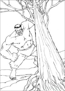 Desenho de Hulk Desenho Colorir Imprimir 066