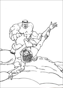 Desenho de Hulk Desenho Colorir Imprimir 067