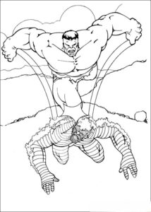 Desenho de Hulk Desenho Colorir Imprimir 068