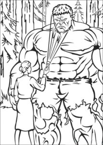 Desenho de Hulk Desenho Colorir Imprimir 069