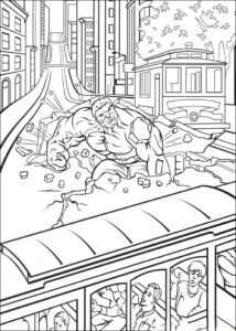 Desenho de Hulk Desenho Colorir Imprimir 070