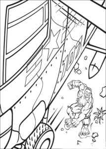 Desenho de Hulk Desenho Colorir Imprimir 071