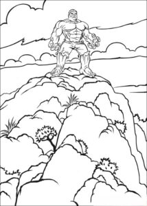 Desenho de Hulk Desenho Colorir Imprimir 073