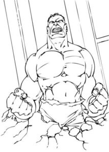 Desenho de Hulk Desenho Colorir Imprimir 074