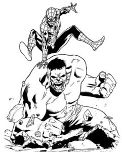 Desenho de Hulk Desenho Colorir Imprimir 075
