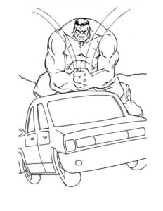 Desenho de Hulk Desenho Colorir Imprimir 076