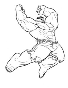 Desenho de Hulk Desenho Colorir Imprimir 078