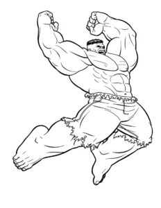 Desenho de Hulk Desenho Colorir Imprimir 080