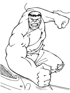 Desenho de Hulk Desenho Colorir Imprimir 084