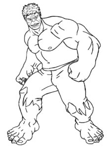 Desenho de Hulk Desenho Colorir Imprimir 086