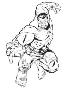 Desenho de Hulk Desenho Colorir Imprimir 087