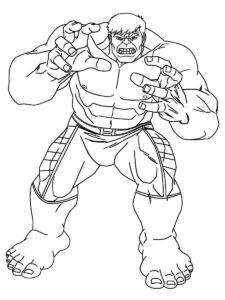 Desenho de Hulk Desenho Colorir Imprimir 088