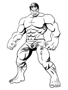 Desenho de Hulk Desenho Colorir Imprimir 089