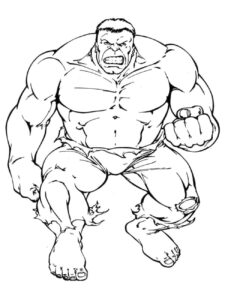 Desenho de Hulk Desenho Colorir Imprimir 091
