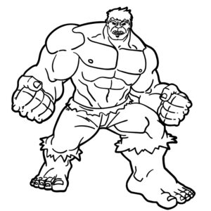Desenho de Hulk Desenho Colorir Imprimir 091