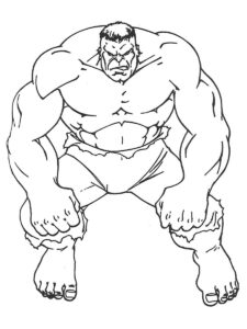 Desenho de Hulk Desenho Colorir Imprimir 092
