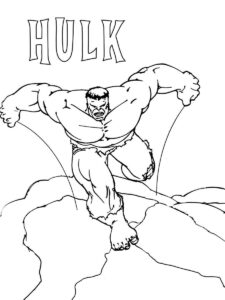 Desenho de Hulk Desenho Colorir Imprimir 093