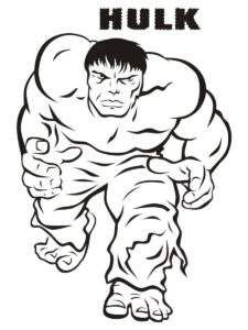Desenho de Hulk Desenho Colorir Imprimir 094