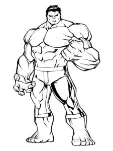 Desenho de Hulk Desenho Colorir Imprimir 096