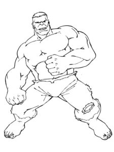 Desenho de Hulk Desenho Colorir Imprimir 099