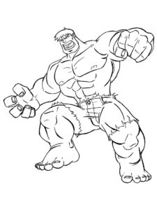 Desenho de Hulk Desenho Colorir Imprimir 102