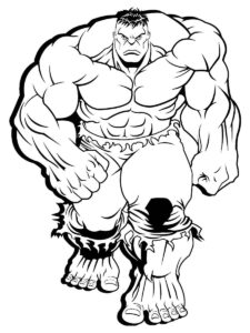 Desenho de Hulk Desenho Colorir Imprimir 104
