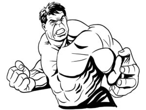 Desenho de Hulk Desenho Colorir Imprimir 109