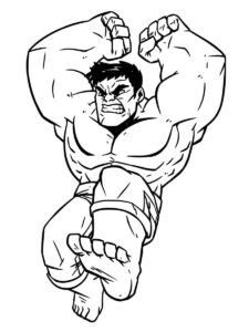 Desenho de Hulk Desenho Colorir Imprimir 111