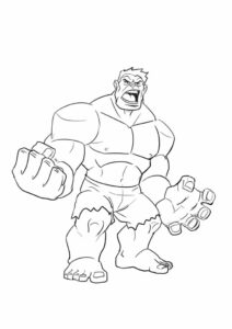 Desenho de Hulk Desenho Colorir Imprimir 120